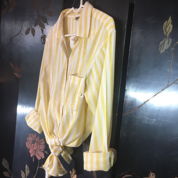 Aerie Striped Button Up Shirt NWT - Picture 4 of 15